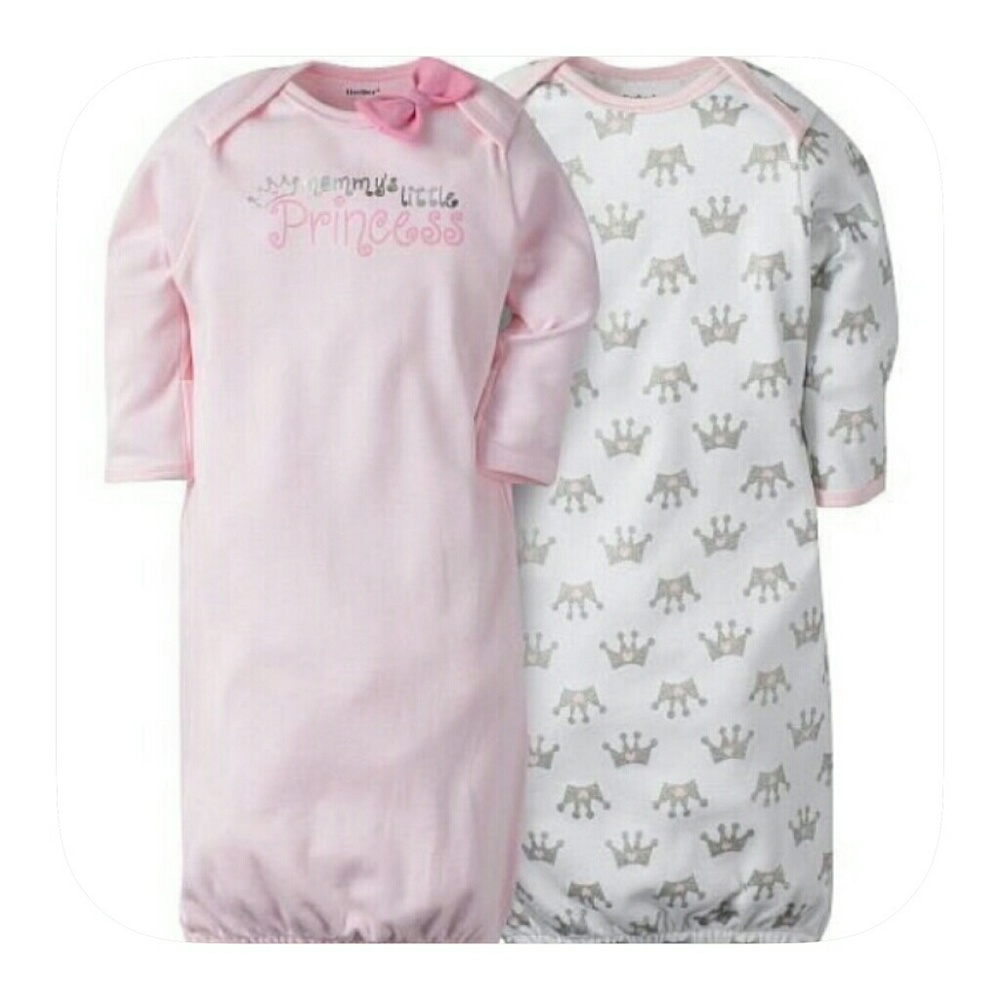 ❤Gerber Baby girl 2 piece gown set